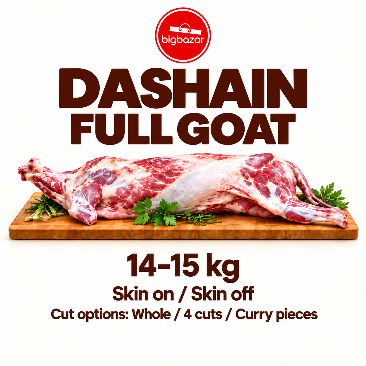 Dashain Full Goat – 14–15 kg